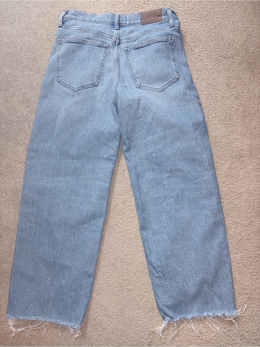 Madewell The Perfect Vintage Wide Leg Crop Jean - Light Blue Denim - Picture 5 of 6
